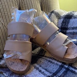 boc Tan Espadrille Shoes Comfort Design Size 10